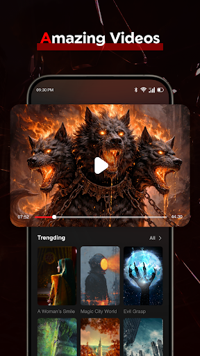 Fovo app showing immersive video playback